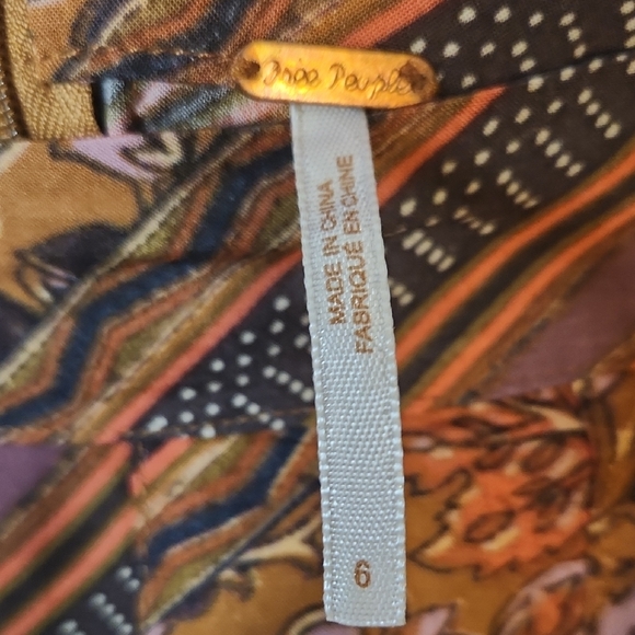 Free People Asymmetrical Skirt in Earthy Tones - Picture 5 of 6